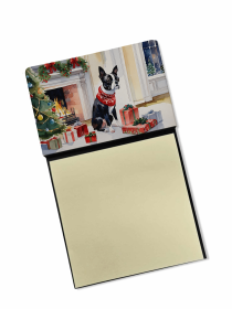 Boston Terrier Cozy Christmas Sticky Note Holder