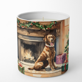 Chesapeake Bay Retriever Cozy Christmas Decorative Soy Candle