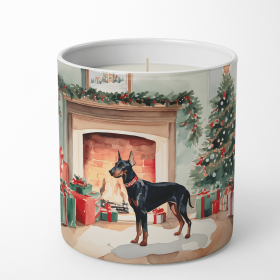 Doberman Cozy Christmas Decorative Soy Candle