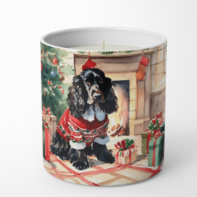 English Cocker Spaniel Cozy Christmas Decorative Soy Candle