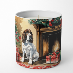 English Springer Spaniel Cozy Christmas Decorative Soy Candle