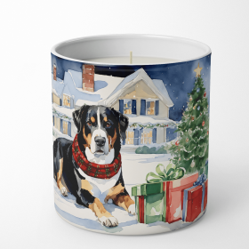 Entlebucher Mountain Dog Cozy Christmas Decorative Soy Candle