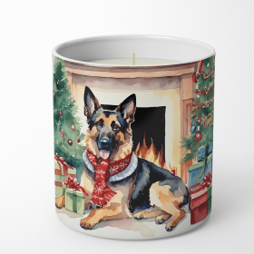 German Shepherd Cozy Christmas Decorative Soy Candle