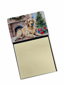 Golden Retriever 2 Cozy Christmas Sticky Note Holder