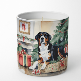 Greater Swiss Mountain Dog Cozy Christmas Decorative Soy Candle