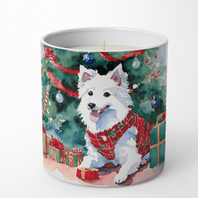 Japanese Spitz Cozy Christmas Decorative Soy Candle