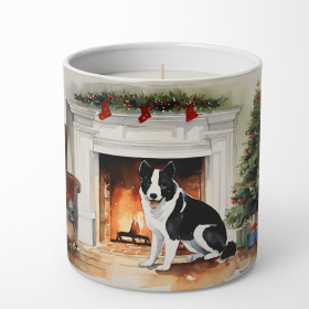 Karelian Bear Dog Cozy Christmas Decorative Soy Candle