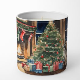 Keeshond Cozy Christmas Decorative Soy Candle