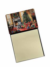 Keeshond 2 Cozy Christmas Sticky Note Holder