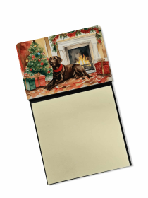 Labrador Retriever - Chocolate 1 Cozy Christmas Sticky Note Holder