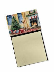 Labrador Retriever - Yellow 1 Cozy Christmas Sticky Note Holder