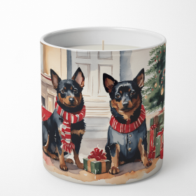 Lancashire Heeler Cozy Christmas Decorative Soy Candle