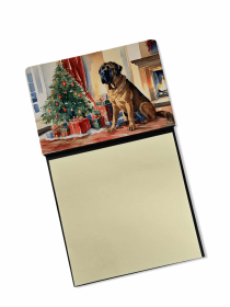 Mastiff 2 Cozy Christmas Sticky Note Holder