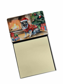 Norwegian Elkhound 2 Cozy Christmas Sticky Note Holder