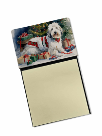 Old English Sheepdog 2 Cozy Christmas Sticky Note Holder