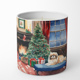 Pekingese Cozy Christmas Decorative Soy Candle