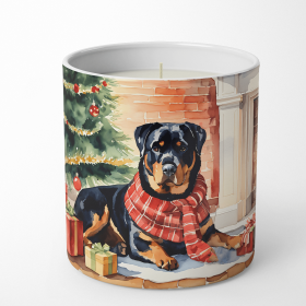 Rottweiler Cozy Christmas Decorative Soy Candle