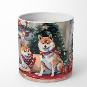 Shiba Inu Cozy Christmas Decorative Soy Candle