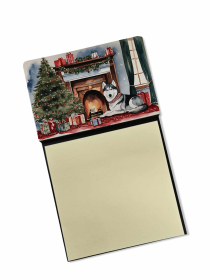 Siberian Husky 2 Cozy Christmas Sticky Note Holder