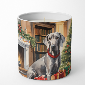 Weimaraner Cozy Christmas Decorative Soy Candle