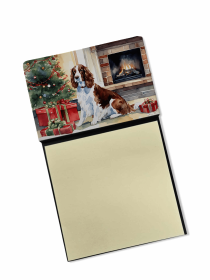 Welsh Springer Spaniel 2 Cozy Christmas Sticky Note Holder