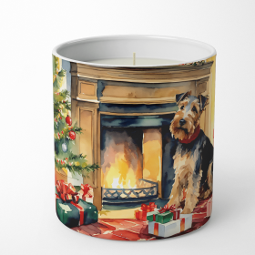 Welsh Terrier Cozy Christmas Decorative Soy Candle