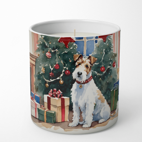 Fox Terrier Cozy Christmas Decorative Soy Candle