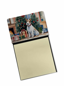 Fox Terrier 1 Cozy Christmas Sticky Note Holder