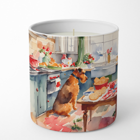 Airedale Terrier Christmas Cookies Decorative Soy Candle