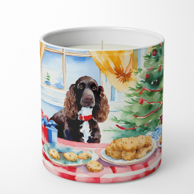 American Water Spaniel Christmas Cookies Decorative Soy Candle