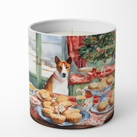 Basenji Christmas Cookies Decorative Soy Candle