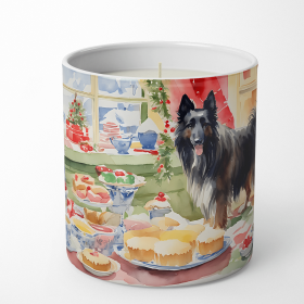 Belgian Sheepdog Christmas Cookies Decorative Soy Candle