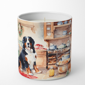 Bernese Mountain Dog Christmas Cookies Decorative Soy Candle