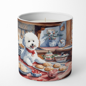 Bichon Frise Christmas Cookies Decorative Soy Candle