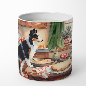 Border Collie Christmas Cookies Decorative Soy Candle