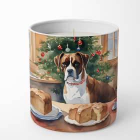 Boxer Christmas Cookies Decorative Soy Candle