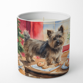 Cairn Terrier Christmas Cookies Decorative Soy Candle