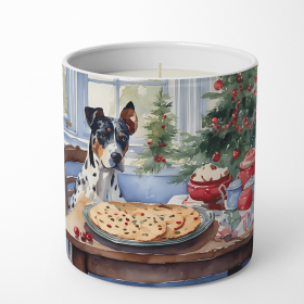 Catahoula Leopard Dog Christmas Cookies Decorative Soy Candle