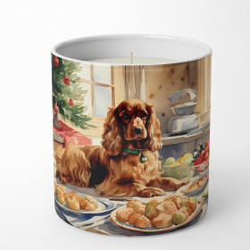 Cocker Spaniel Christmas Cookies Decorative Soy Candle