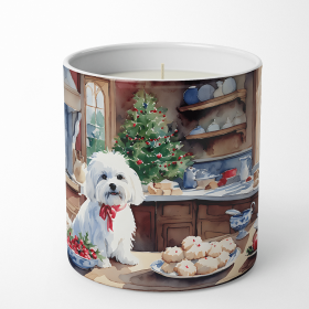 Maltese Christmas Cookies Decorative Soy Candle