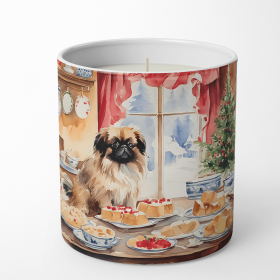 Pekingese Christmas Cookies Decorative Soy Candle