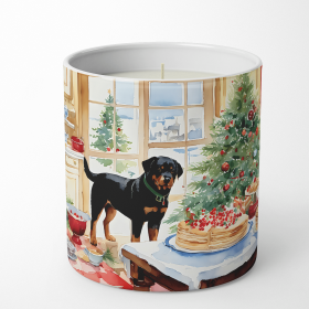 Rottweiler Christmas Cookies Decorative Soy Candle