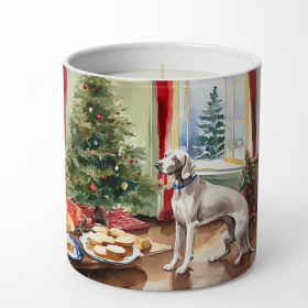 Weimaraner Christmas Cookies Decorative Soy Candle