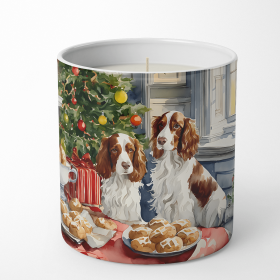 Welsh Springer Spaniel Christmas Cookies Decorative Soy Candle