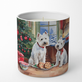 Westie/West Highland White Terrier Christmas Cookies Decorative Soy Candle