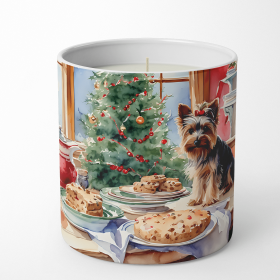 Yorkshire Terrier Yorkie/Yorkshire Terrier Christmas Cookies Decorative Soy Candle