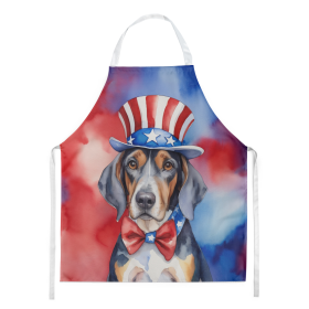 American English Coonhound Patriotic American Apron