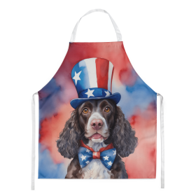 American Water Spaniel Patriotic American Apron