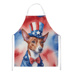 Basenji Patriotic American Apron