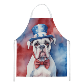 Boxer - White - Patriotic American Apron